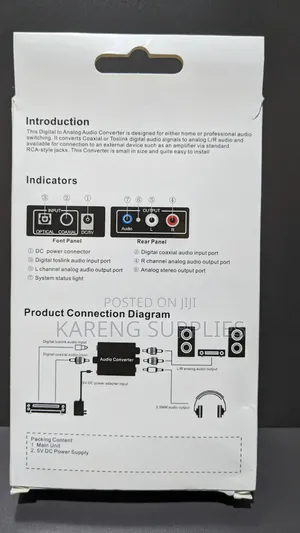 Digital To Analog Audio Converter