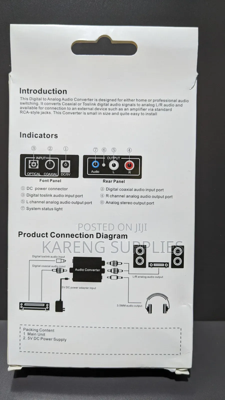 Digital To Analog Audio Converter