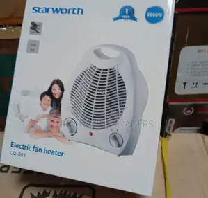 Starworth 2000w Portable Fan Heater With Adjustable Thermostat