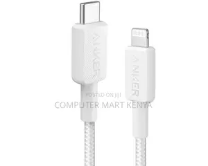 Anker 322 Usb-C to Lightning Cable (3ft Braided) White