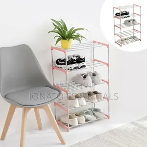 5-Tier Mini Metal Shoe Rack Space Saving Organizer