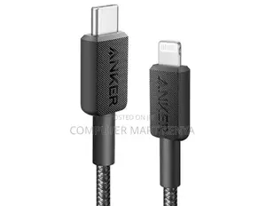 Anker 322 Usb-C to Lightning Cable (6ft Braided) Black