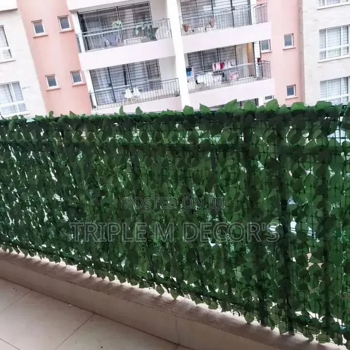 Artificial Leafy Balcony Fence