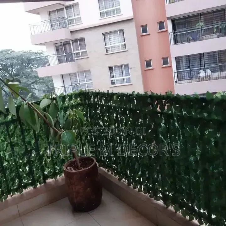 Artificial Leafy Balcony Fence
