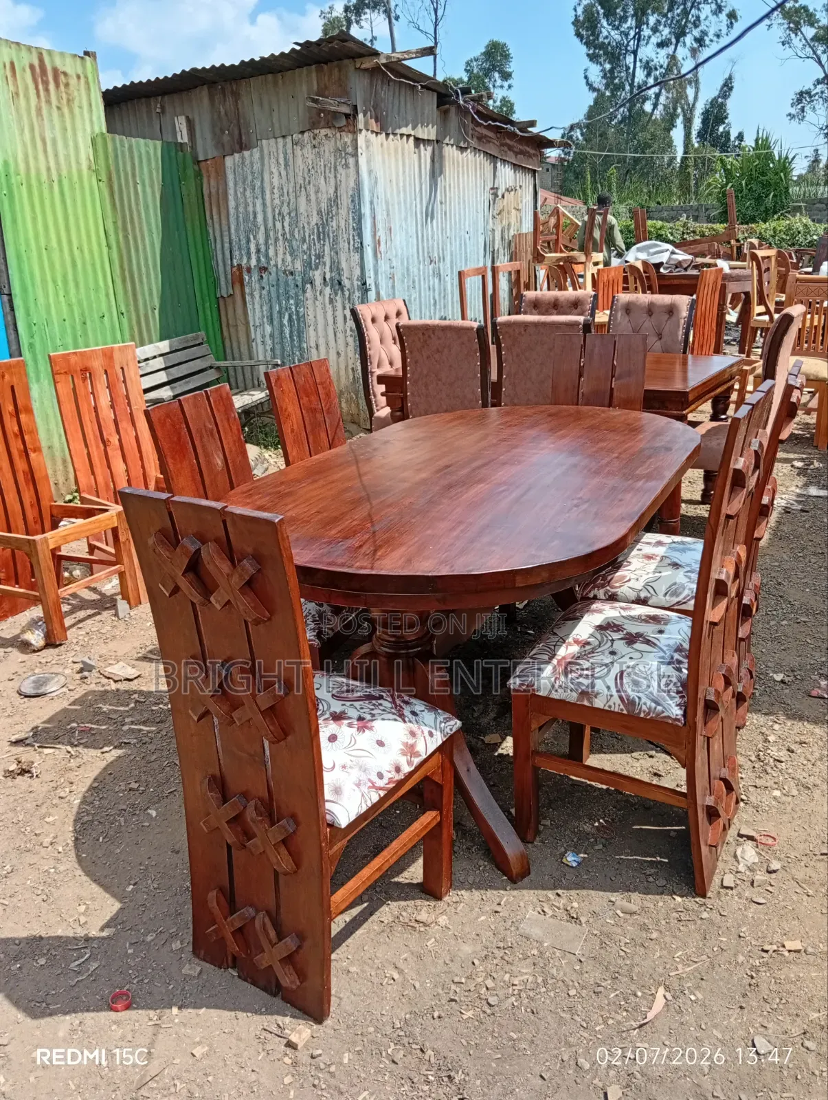 Solid X Dining Tables 6 Seater
