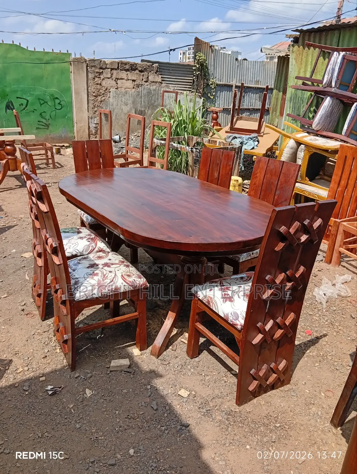 Solid X Dining Tables 6 Seater