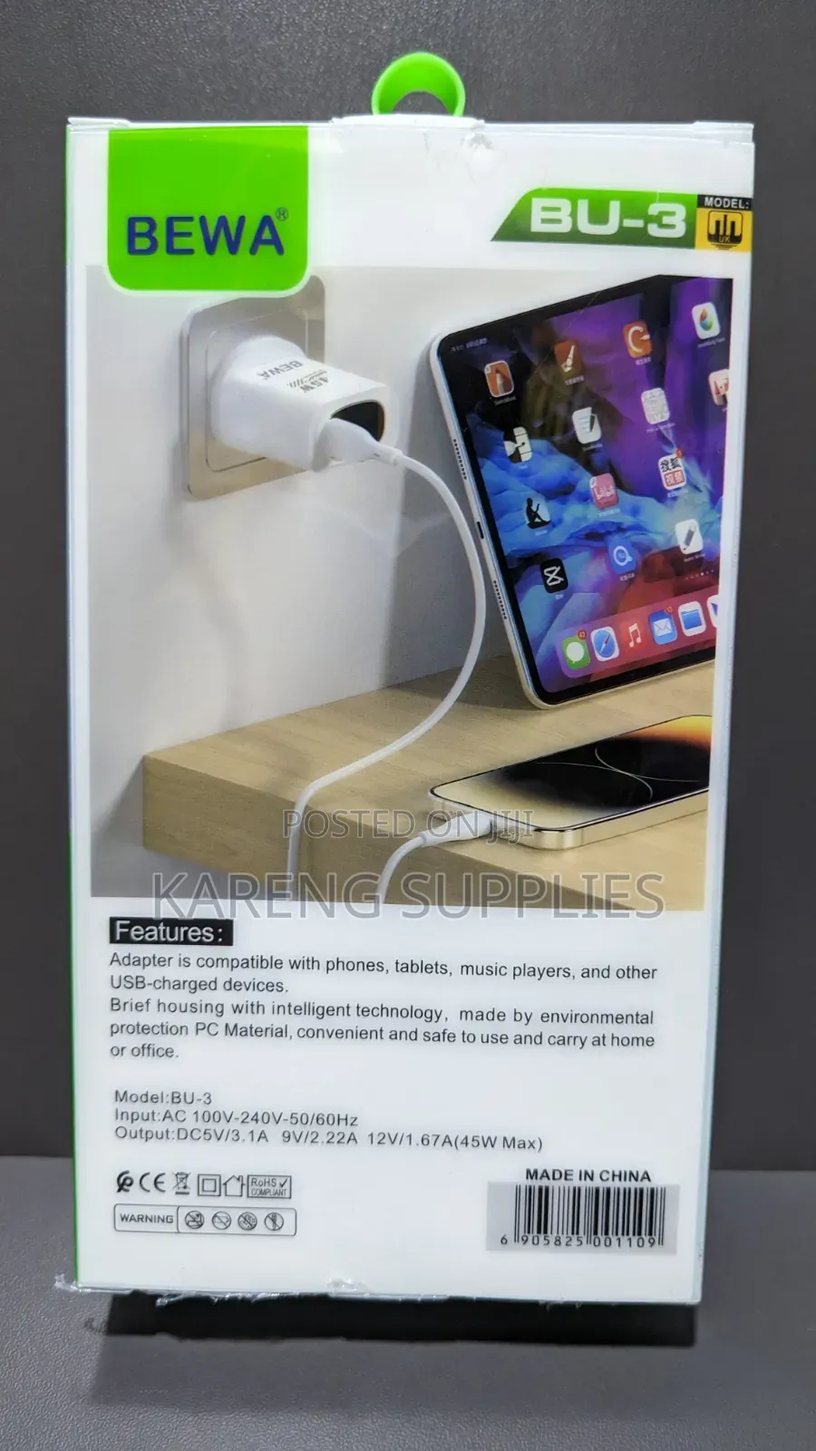 Bewa 45w 2 in 1 Power Adapter