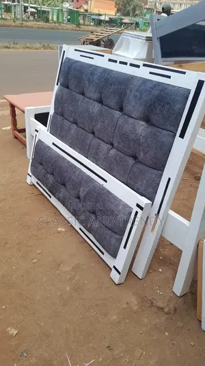 Dark Grey 5x6 Headboard and Backboard