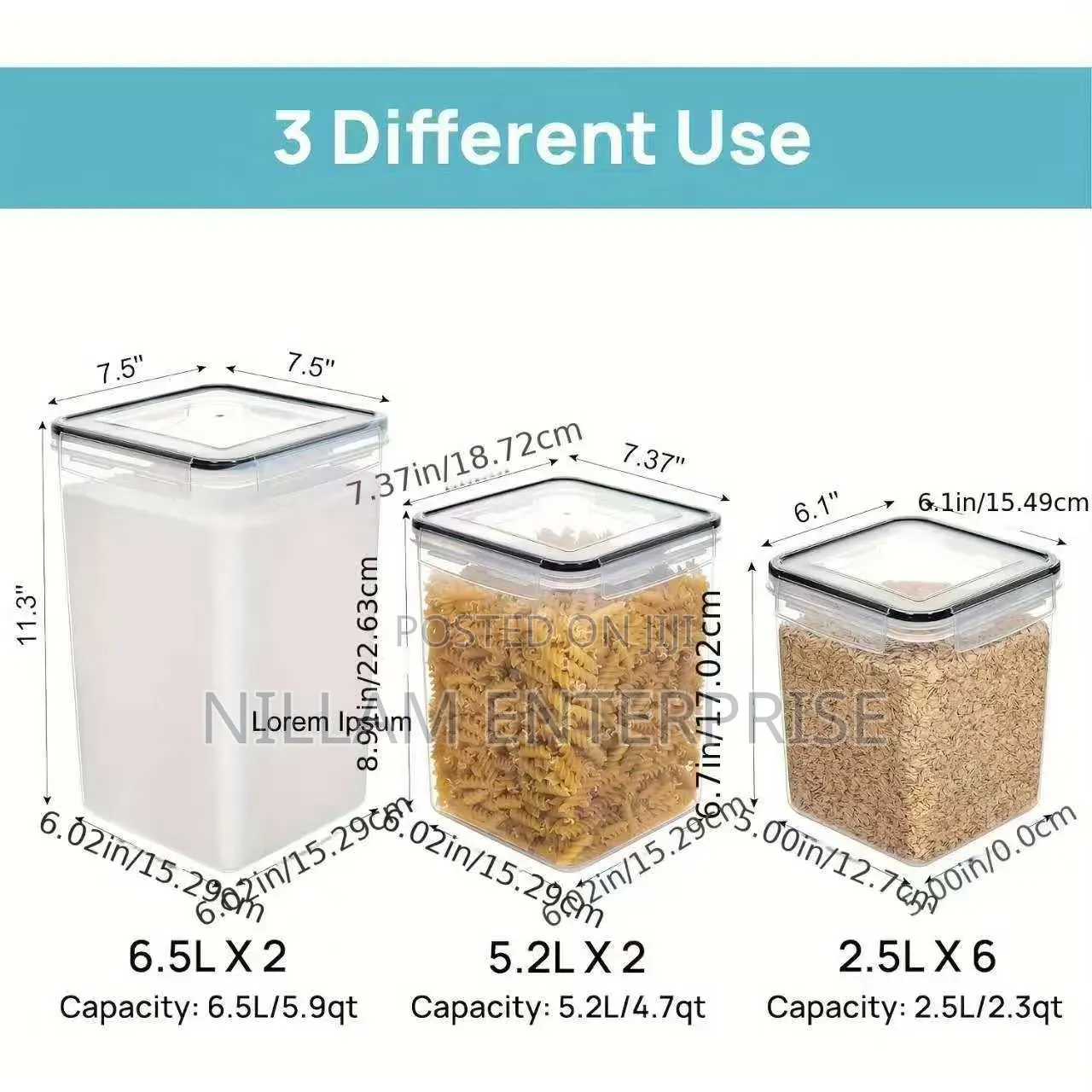 10pcs Food / Cereals Storage