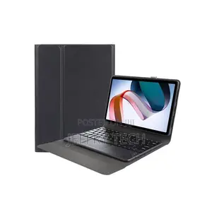 For Redmi Pad Se Bluetooth Keyboard Leather Case (Black)