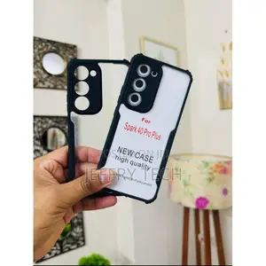 Tecno Spark 40 Pro Plus (+) Transparent, Clear and Colorless With Bla