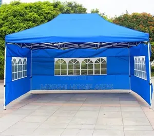Gazebos 3m by 6m Pop Up Canopy Tent With 3 Window Side Walls