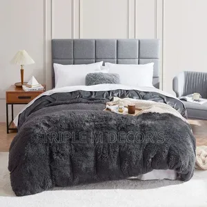 Black 6-Piece Fluffy Duvet