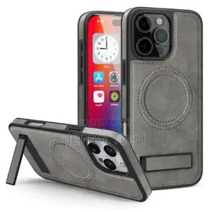 Protective 15pro Leather Magsafe Defender Case With Kickstand