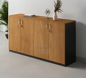 Office Cabinet; 4 Door Wooden Office Credenza Cabinet