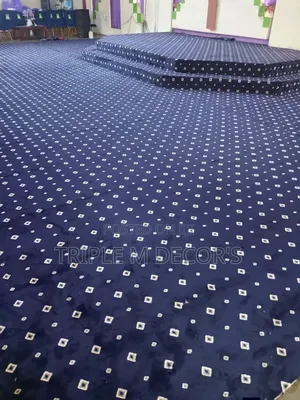Navy Blue Dotted Vip Pulpit Flooring