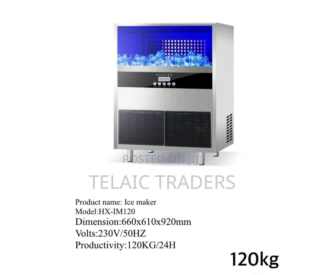 120kgs Ice Cube Maker Industrial Machine
