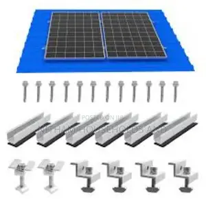 Solar Panel Aluminum Roof Mounting Set for 2 Panels
