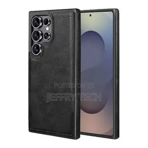 Retro Leather Back Cover for Samsung Galaxy S26-Black