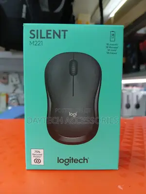 Logitech M221 Silent Wireless Mouse - Charcoal