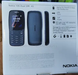 New Nokia 106 Black