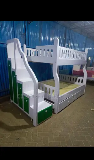 Space‐Saving Bunk Bed With Storage Drawers