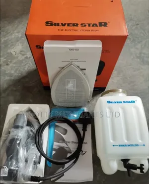 Super Steam Iron Box Silver Star