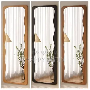 40*150cm Unbreakable Modern Wavy-Edged Full-Length Dressing Mirror
