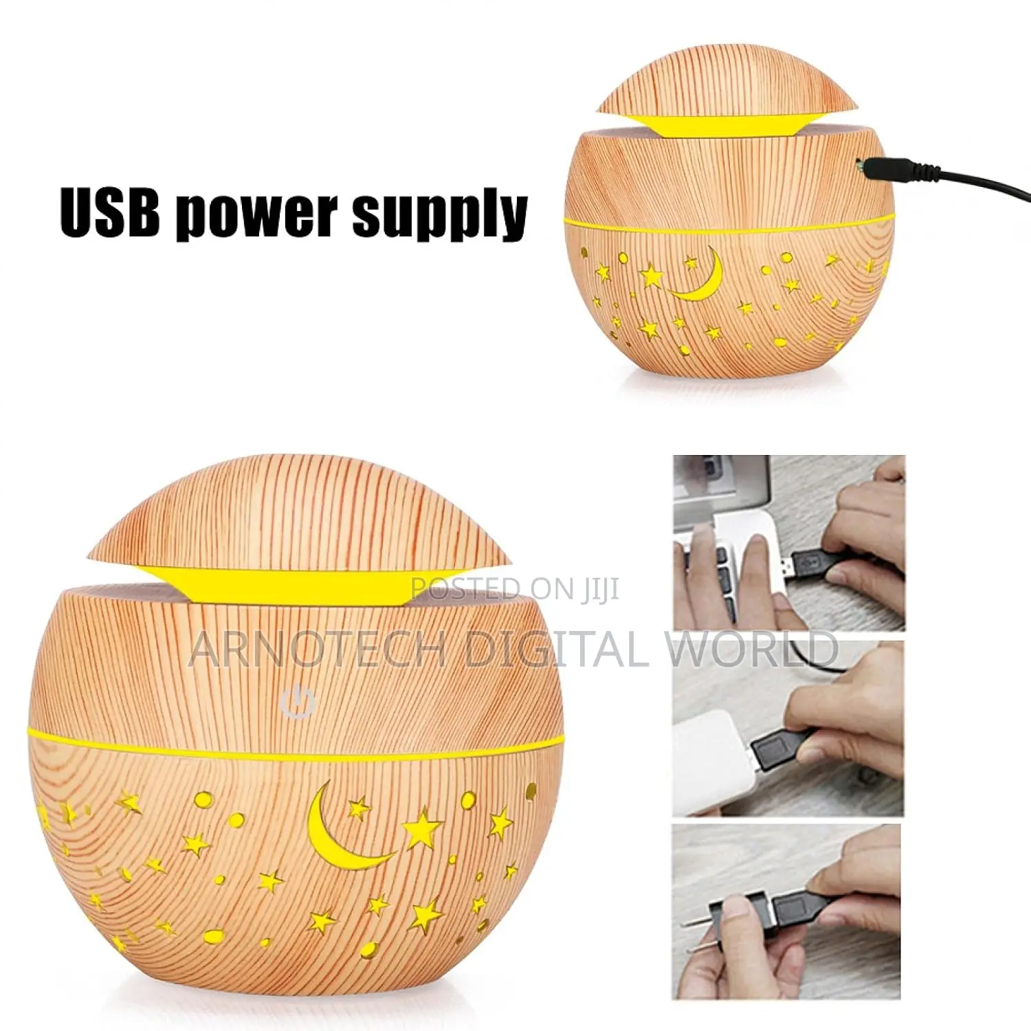 Usb Mushroom Shape Ultrasonic Humidifier, Air Diffuser Aromatherapy