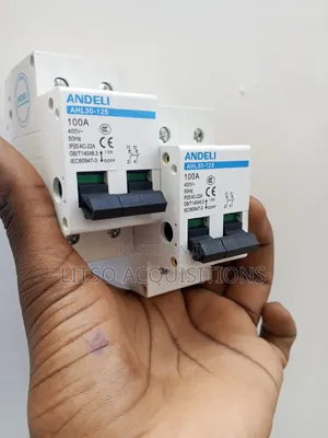 Andeli 100a Double Pole Isolator Switch | 2p Main Disconnect Switch
