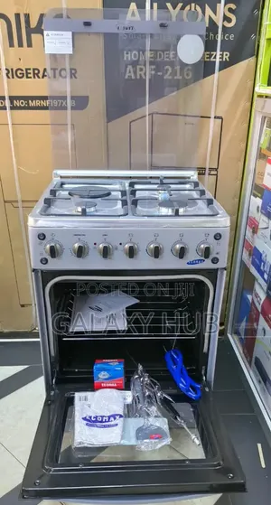 Ecomax Standing Cooker 60×60 3g + 1 Electric Hot Plate