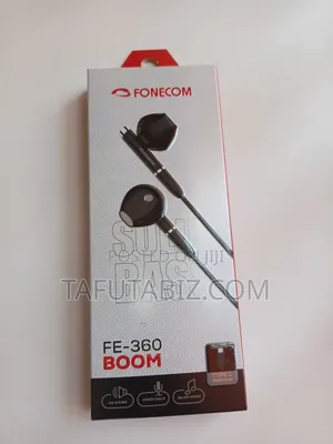 Fonecomfe-360 Boom Wired Earphone (Black)