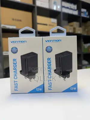 Vention 1-port Usb Wall Charger(12w) Uk-plug Black