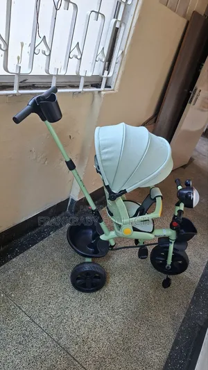 Kids Premium 3-in-1 Tricycle With Push Handle Canopy
