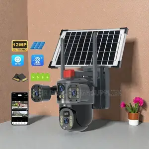 Instant Alerts 20mp Ultra Hd 4g PTZ Triple Lens Solar Camera