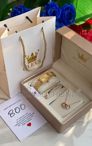Ladies Customizable 3 Pcs Gift Sets ( Boxed + Bag + Card )