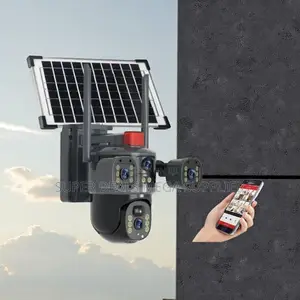 Live View Streaming 20mp Ultra Hd 4g PTZ Triple Lens Solar Camera