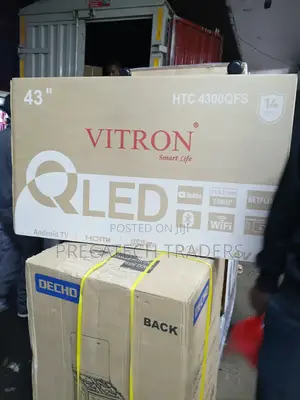 Vitron 43" Qled Smart Tv – Android, Bluetooth Wifi