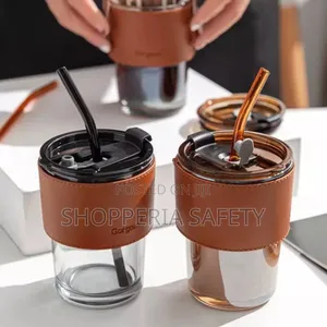 *Glass Tumbler Features a Protective Leather Sleeve