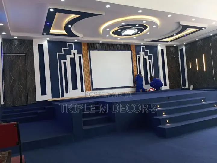 Navy Blue Delta Carpet for Booth and Stages