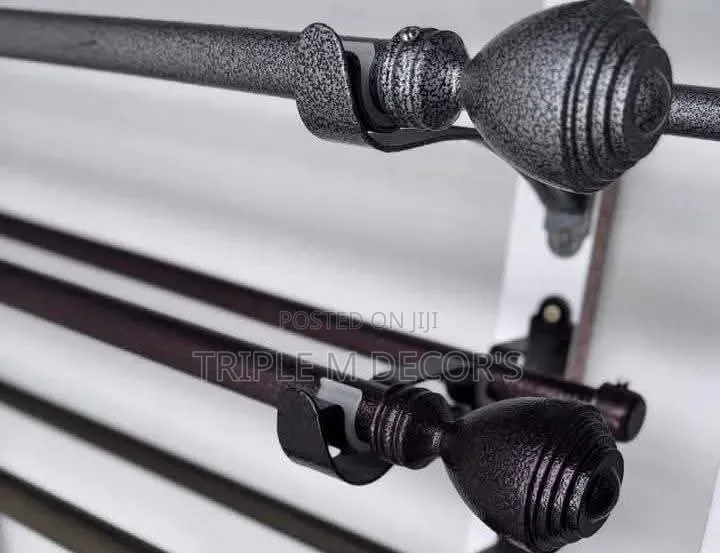 Rust Protected Metallic Jua Kali Curtain Rods