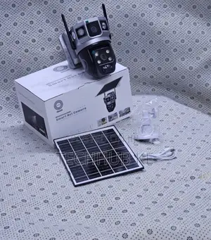 Dual Lens Solar Triple Screens 4g PTZ 360 CCTV Camera* Solar Powered