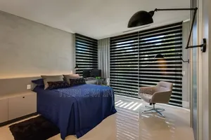 Elegant Wide Horizontal Blinds for Chic Living Rooms