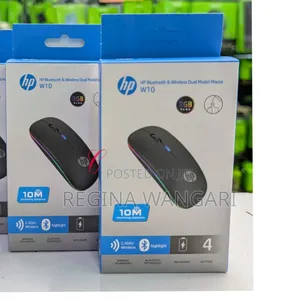 Hp W10 *Rechargeable Bluetooth Wireless Dual Model Mouse