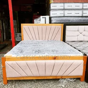 Wooden Frame Upholstered Bed