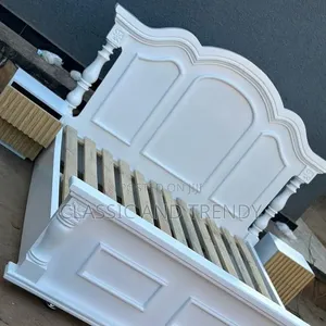 White Wooden/Board Bed Frame