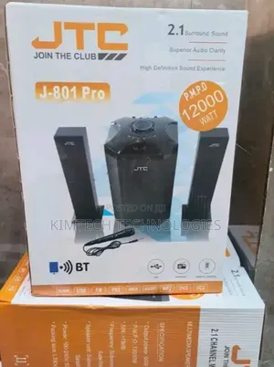 JTC Mtungi 2.1ch Home Theater-Bt/Fm/USB-12,000w-System