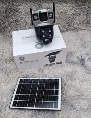 4g Solar Dual Lens Security Camera Hd Wireless Outdoor Cctv Camera
