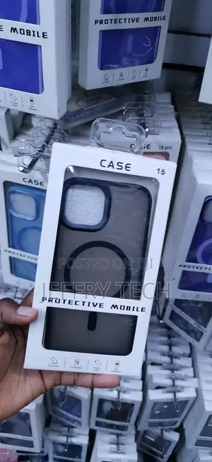iPhone 15 Dark Protective Bumper Cover