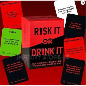 Risk It or Drink It- Party Card Game That Mixes Dares, and Drinking.